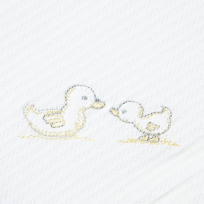 slide 2 of 2, Little Me Duck Pond Organic Cotton Receiving Blankets - White, 2 ct