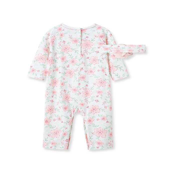 slide 2 of 2, Little Me coverall newborn blossom print, 1 ct