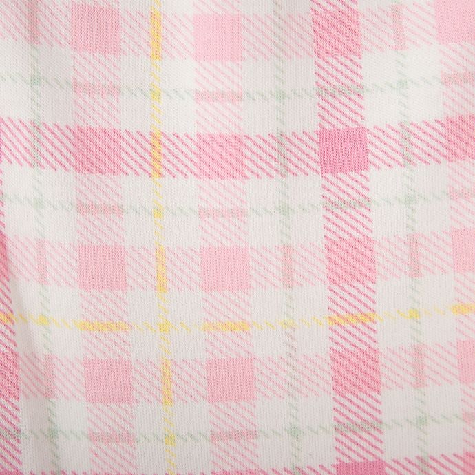 slide 5 of 5, Little Me Newborn Garden Plaid Cardigan, Pant, and Hat Set - Pink, 3 ct