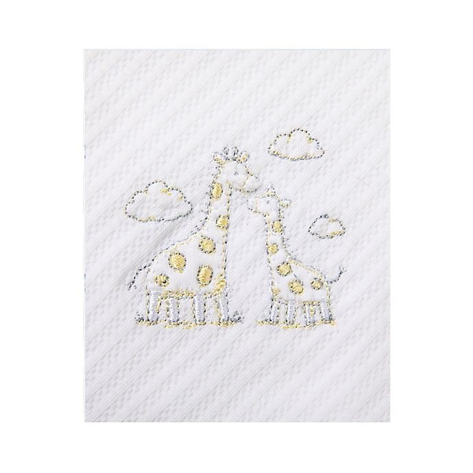 slide 4 of 7, Little Me Giraffe Organic Cotton Receiving Blankets - White, 2 ct