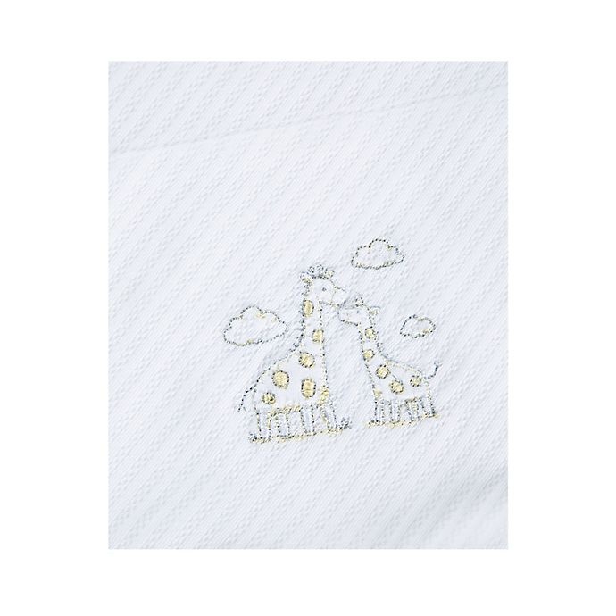 slide 7 of 7, Little Me Giraffe Organic Cotton Receiving Blankets - White, 2 ct