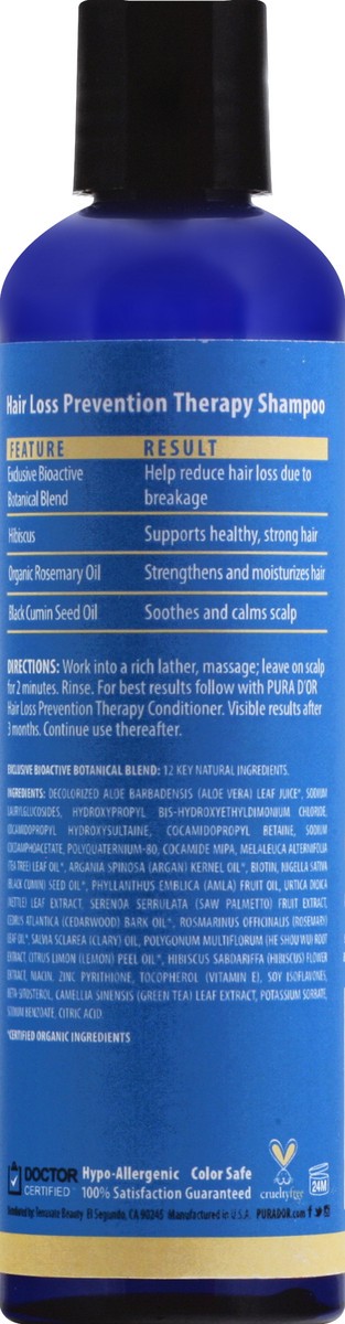 slide 3 of 6, PURA D'OR Therapy Shampoo 8 oz, 8 oz