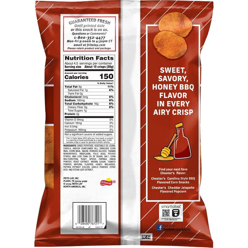 slide 2 of 4, Chesters Potato Crisps Honey Bbq, 4 oz
