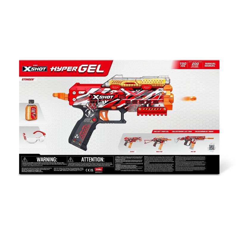 slide 3 of 7, X-Shot Hyper Gel Mini Blaster - 2PK with 8 Darts, 2 ct