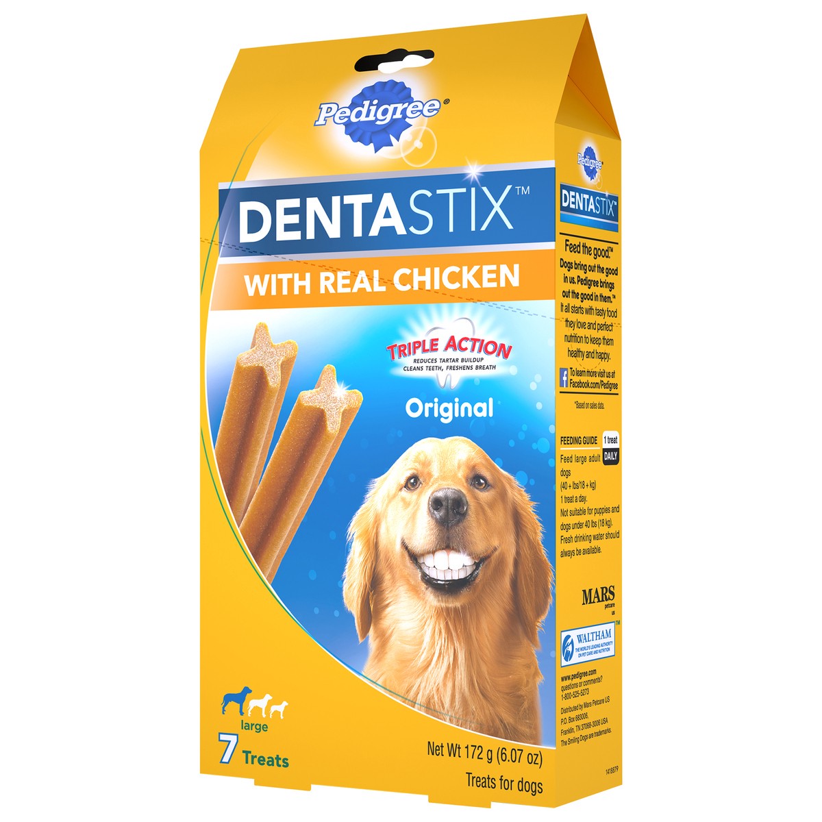 slide 3 of 10, Pedigree DentaStix Large Original with Real Chicken Treats for Dogs 7 ea, 7 ct