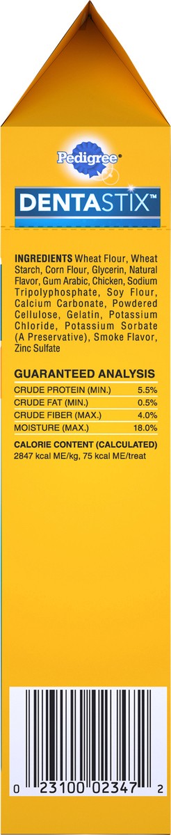 slide 6 of 10, Pedigree DentaStix Large Original with Real Chicken Treats for Dogs 7 ea, 7 ct