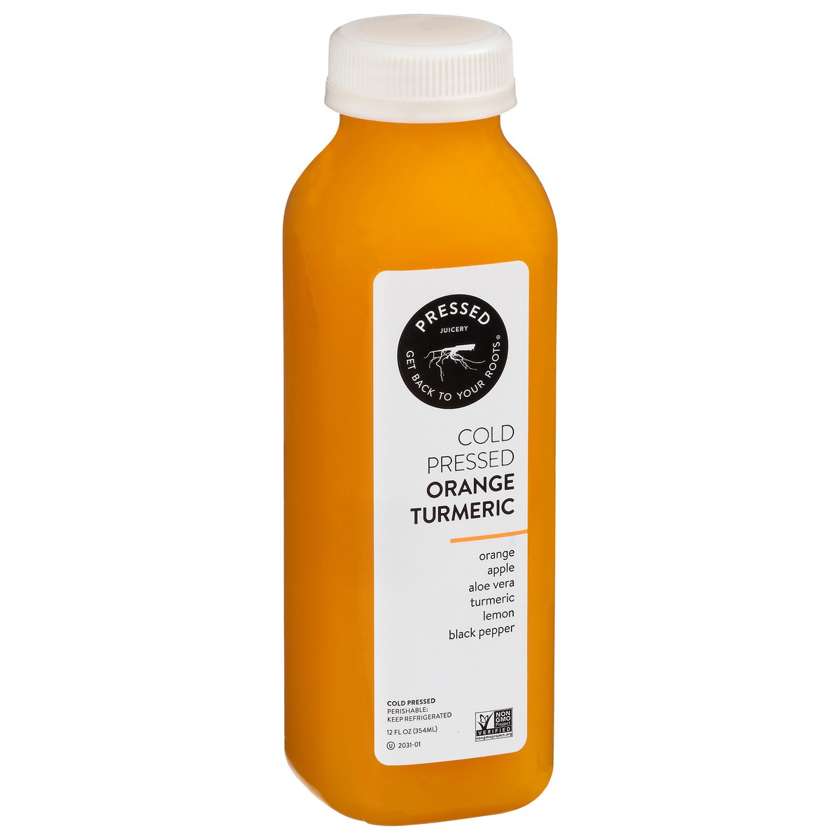 slide 4 of 9, Pressed Cold-Pressed Orange Turmeric Juice Beverage 12 fl oz, 12 fl oz