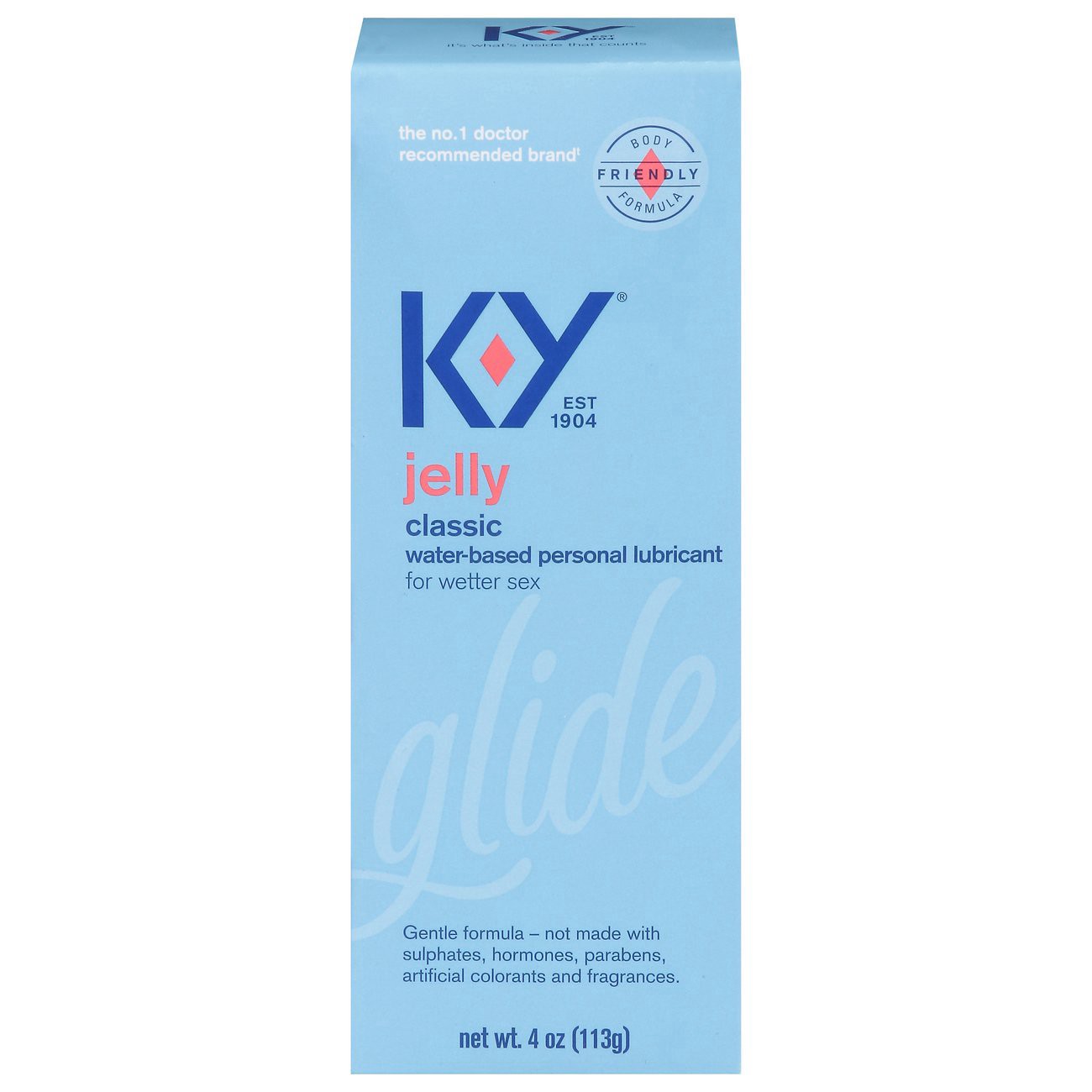 slide 1 of 3, K-Y Glide Jelly Classic Personal Lubricant 4 oz, 4 oz