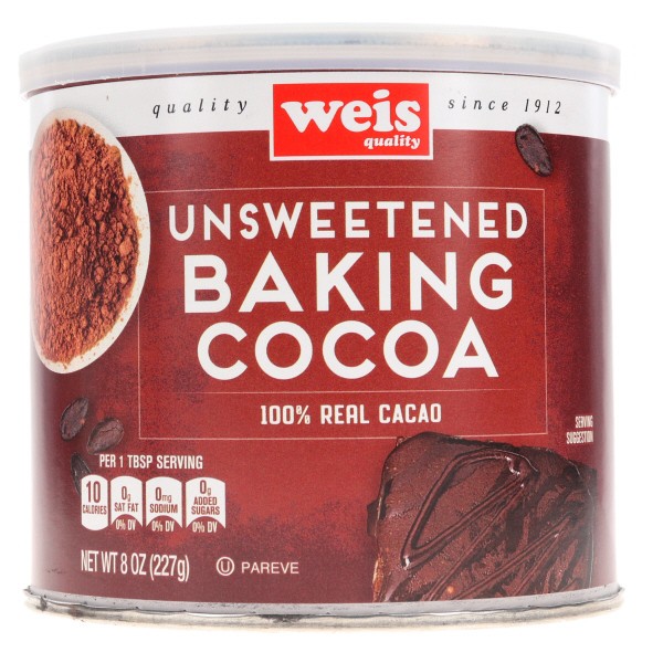 slide 1 of 6, Weis Quality Powdered Baking Cocoa, 8 oz