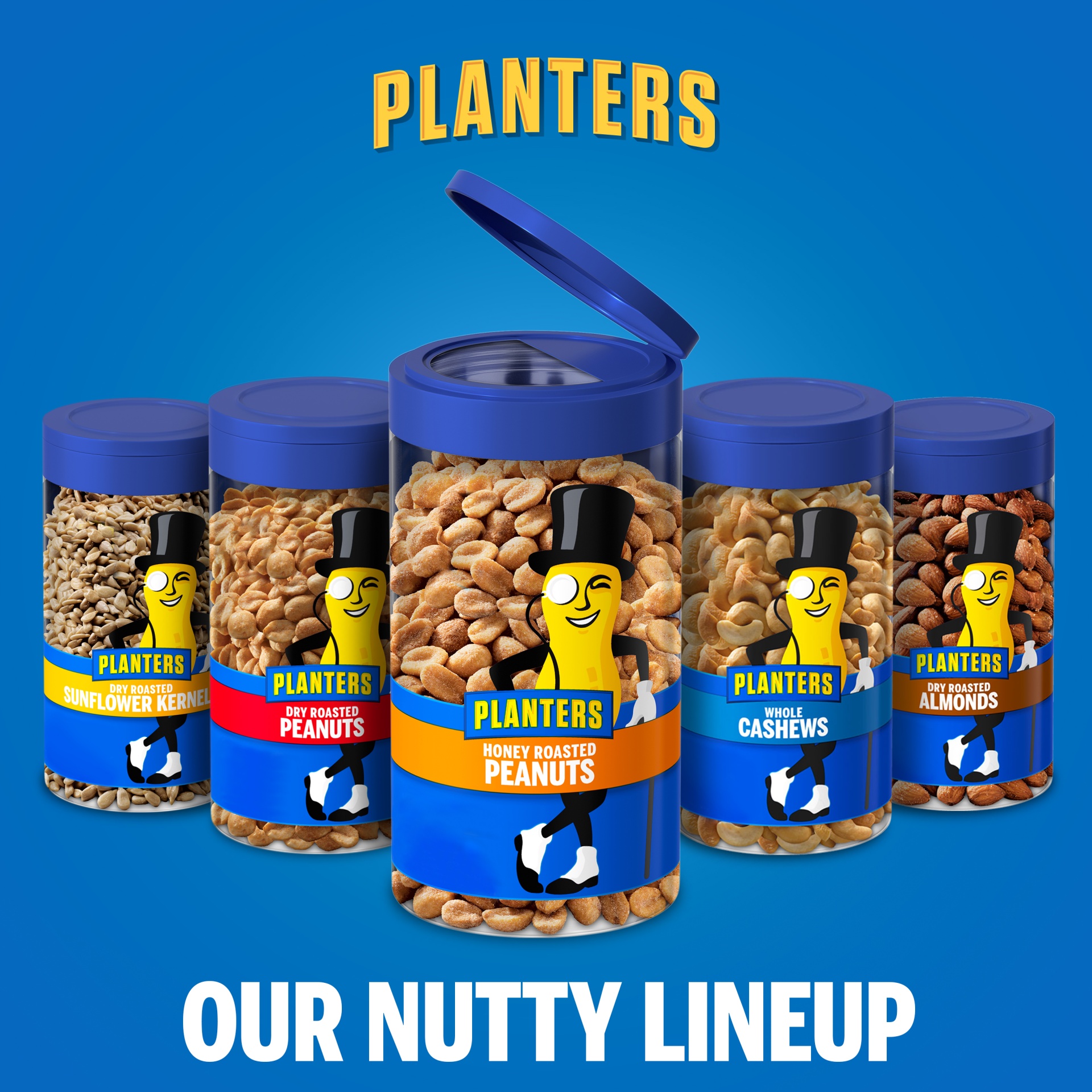 slide 5 of 14, Planters Pop & Pour Honey Roasted Peanuts, 7 oz Jar, 7 oz