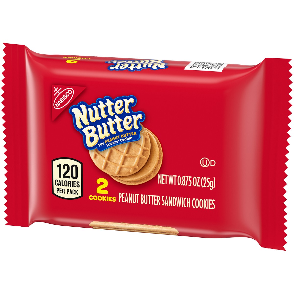 slide 2 of 14, Nutter Butter Nabisco Nutter Butter Peanut Butter Sandwich Cookies 0.875 oz. Pack, 0.88 oz