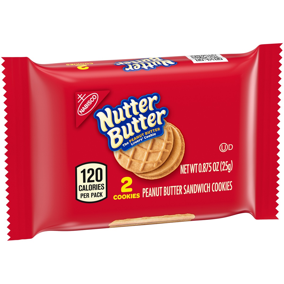 slide 5 of 14, Nutter Butter Nabisco Nutter Butter Peanut Butter Sandwich Cookies 0.875 oz. Pack, 0.88 oz