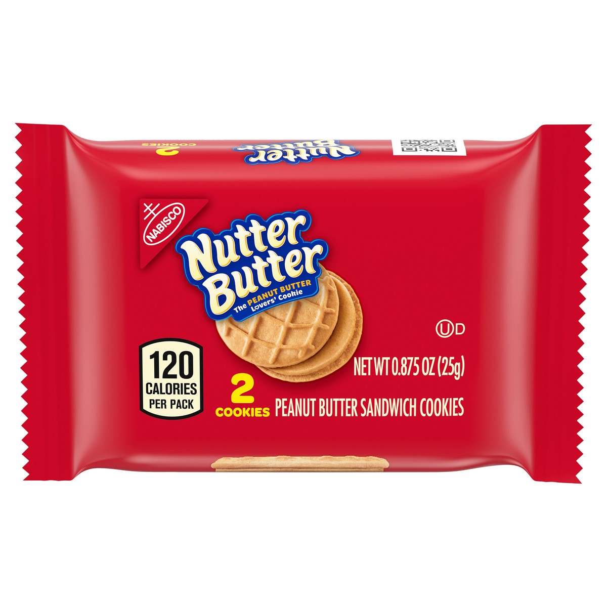 slide 8 of 14, Nutter Butter Nabisco Nutter Butter Peanut Butter Sandwich Cookies 0.875 oz. Pack, 0.88 oz