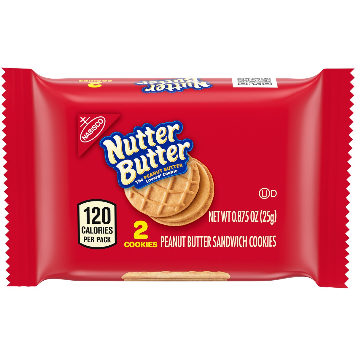 slide 1 of 14, Nutter Butter Nabisco Nutter Butter Peanut Butter Sandwich Cookies 0.875 oz. Pack, 0.88 oz