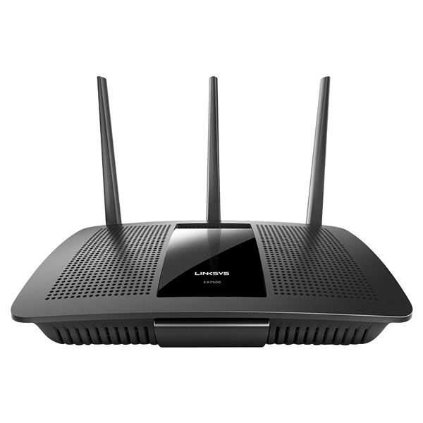 slide 1 of 2, Linksys MAX-STREAM AC1900 Dual-Band MU-MIMO Smart Wi-Fi Gigabit Router, Qualcomm IPQ 1.4GHz Dual Core Processor, Ideal For 4K TV (EA7500), 1 ct