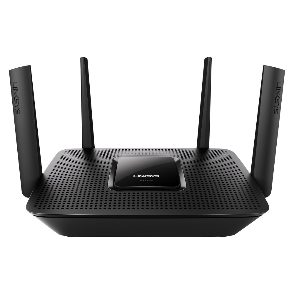 slide 3 of 3, Linksys MAX-STREAM AC2200 Tri-Band MU-MIMO Smart Wi-Fi Gigabit Router, Ideal For 4K TV Streaming - Gray (EA8300), 1 ct