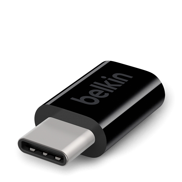 slide 16 of 21, Belkin Usb-C-To-Micro Usb Adapter, Black, F2Cu058Btblk, 1 ct