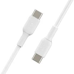 Belkin USB-C to USB-C Cable (1M/, USB-C Fast Charging Cable for iPhone 15, iPhone 15 Pro, iPhone 15 Pro Max, iPhone 15 Plus, Galaxy S23, S22, Note, Pixel, iPad Pro, USB-C Cable - White (2-Pack)