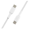 slide 11 of 21, Belkin Usb-C-To-Usb-C Braided Cable, 3.3', White, Cab004Bt1Mwh, 1 ct