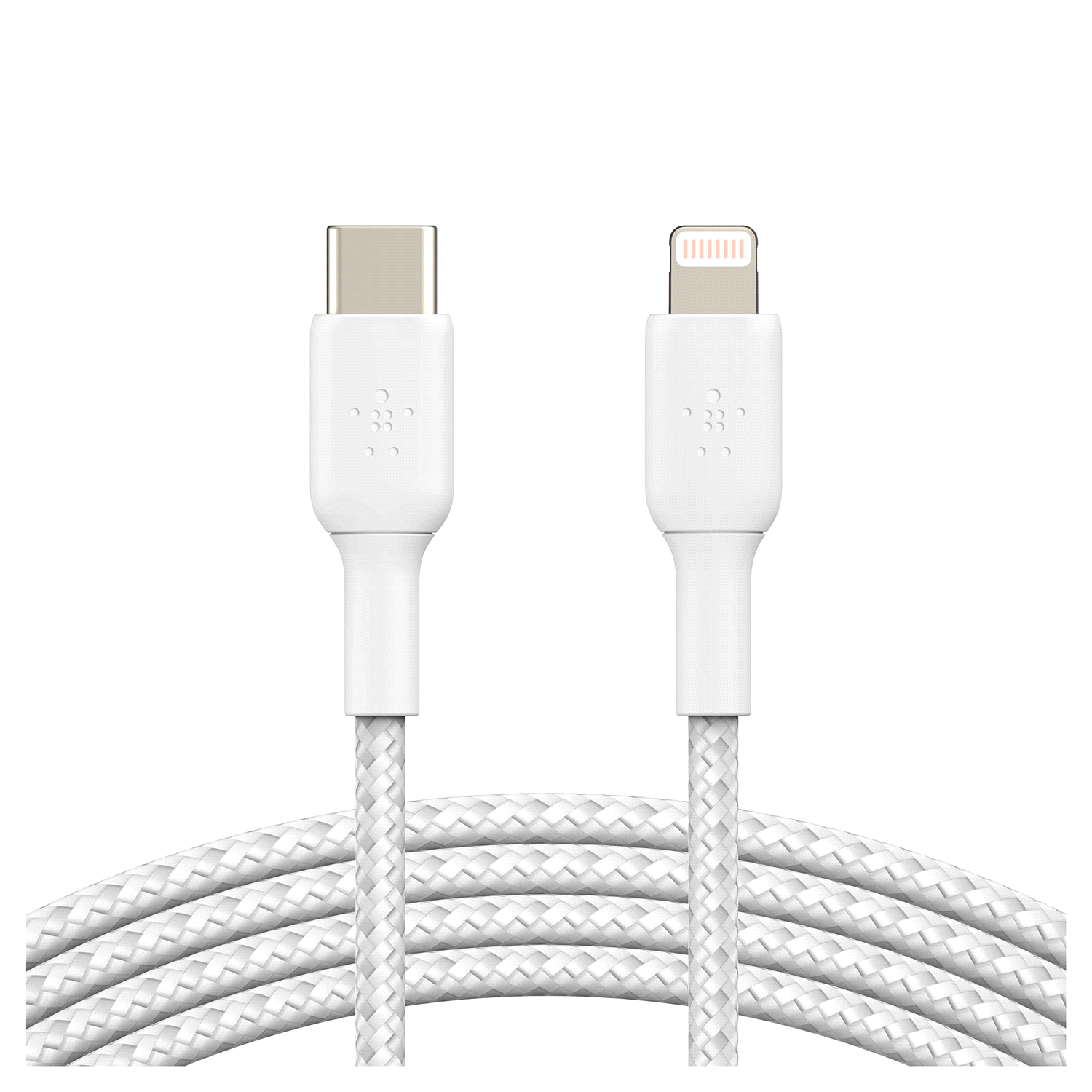 slide 2 of 4, Belkin BoostCharge 3.3 Feet USB-C Cable with Lightning Connector 1 ea, 1 ct