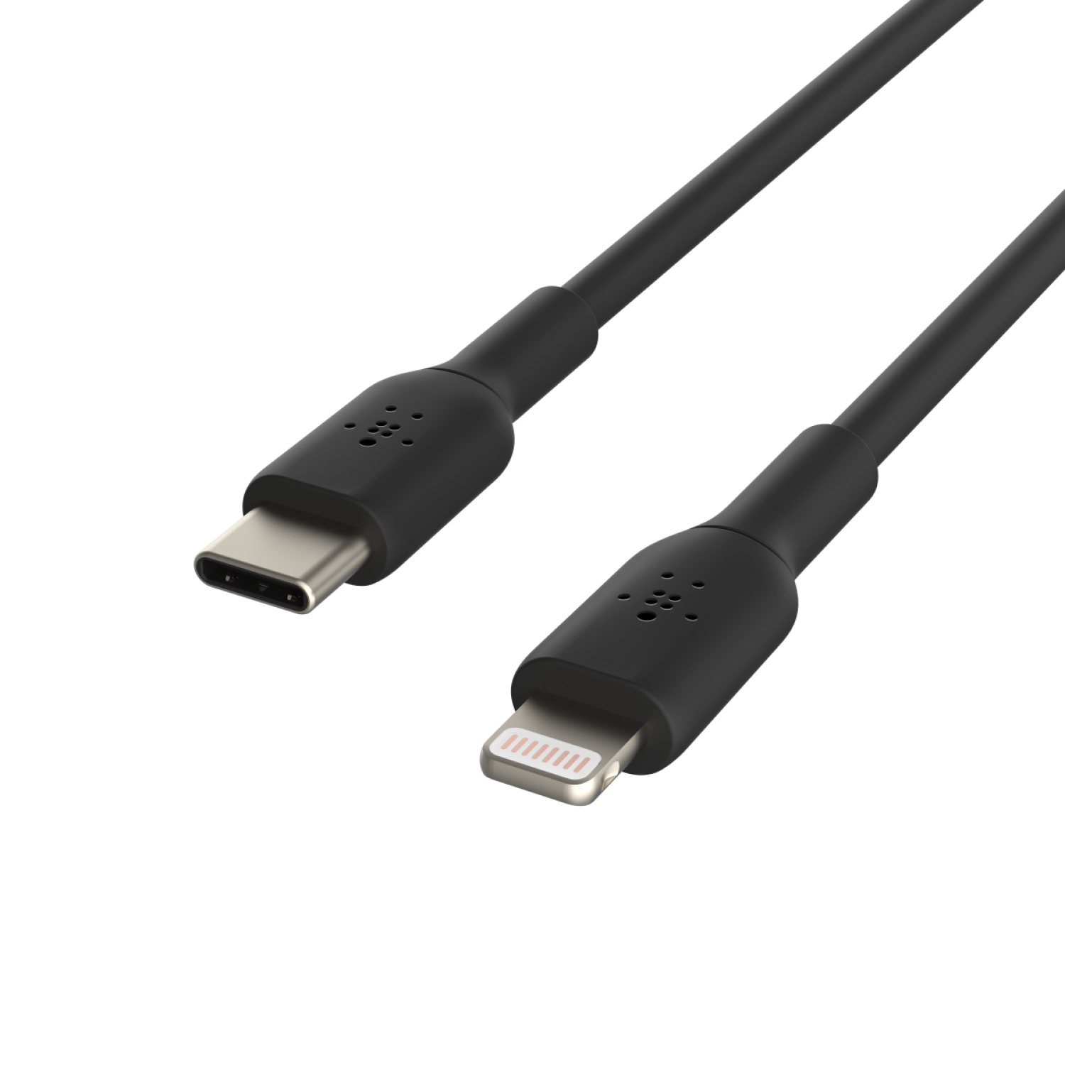 slide 2 of 2, Belkin Boostcharge Usb-C To Lightning Cable - Black, 1 ct