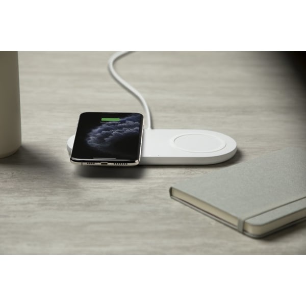 slide 5 of 5, Belkin Boost Charge Dual Wireless Charging Pad, White, 1 ct