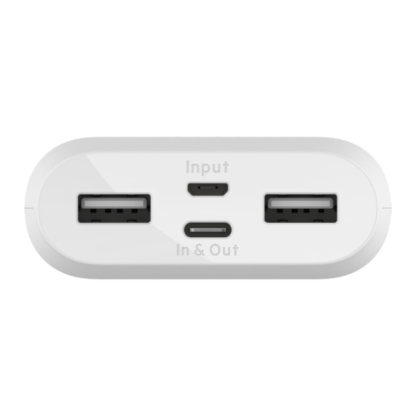 slide 5 of 6, Belkin Boost Charge 10K Multi-Port Power Bank, White, 1 ct