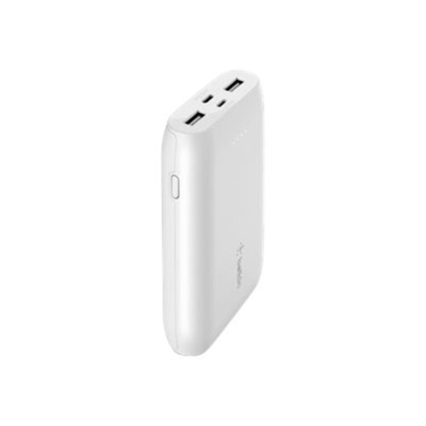 slide 6 of 6, Belkin Boost Charge 10K Multi-Port Power Bank, White, 1 ct