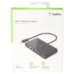 Belkin USB-C Multimedia Adapter (USB-C TO GBE, HDMI, VGA, USB-A)