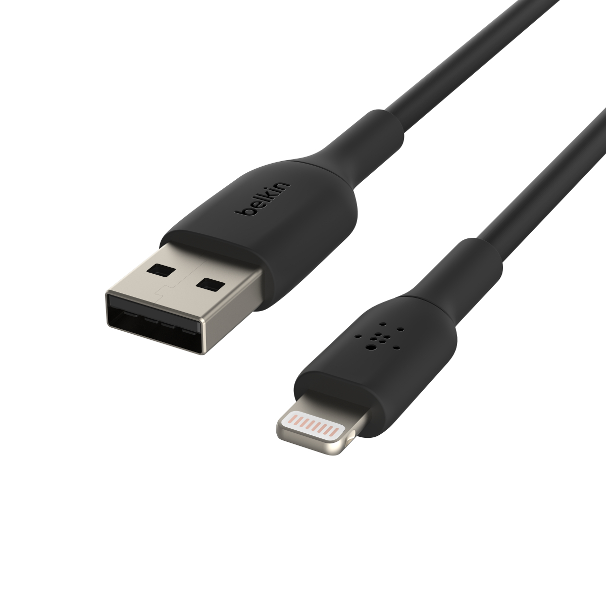 slide 3 of 3, Belkin Lightning To A Cable White, 2 ct