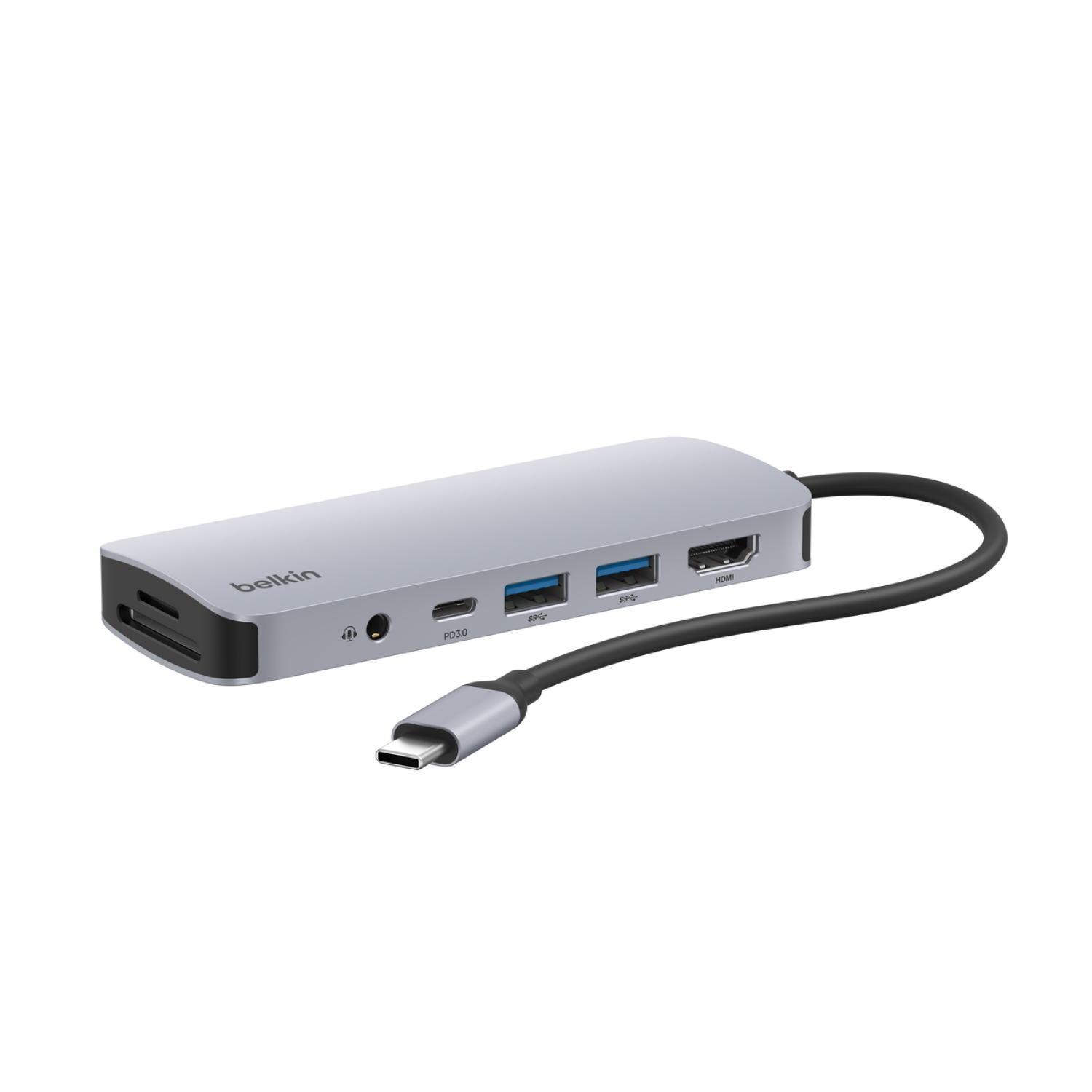 slide 1 of 3, Belkin USB-C 7-in-1 Multiport Hub, 1 ct