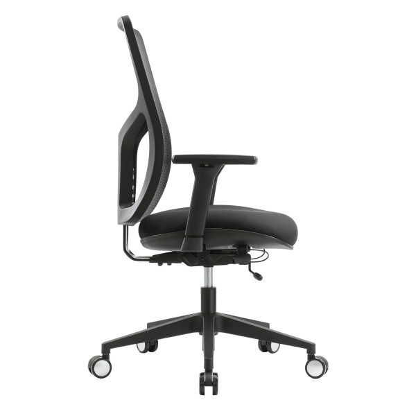 slide 7 of 9, WorkPro® 4000 Series Multifunction Ergonomic Mesh/Fabric High-Back Executive Office Chair, Black/Black, BIFMA Compliant, 1 ct