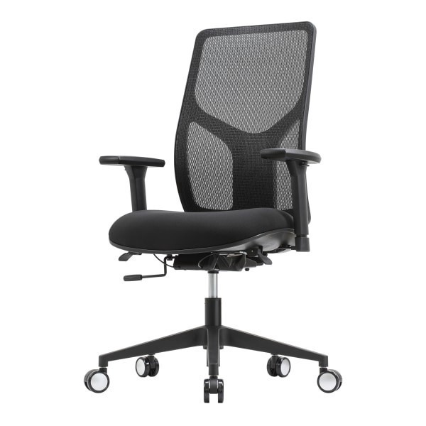 slide 9 of 9, WorkPro® 4000 Series Multifunction Ergonomic Mesh/Fabric High-Back Executive Office Chair, Black/Black, BIFMA Compliant, 1 ct