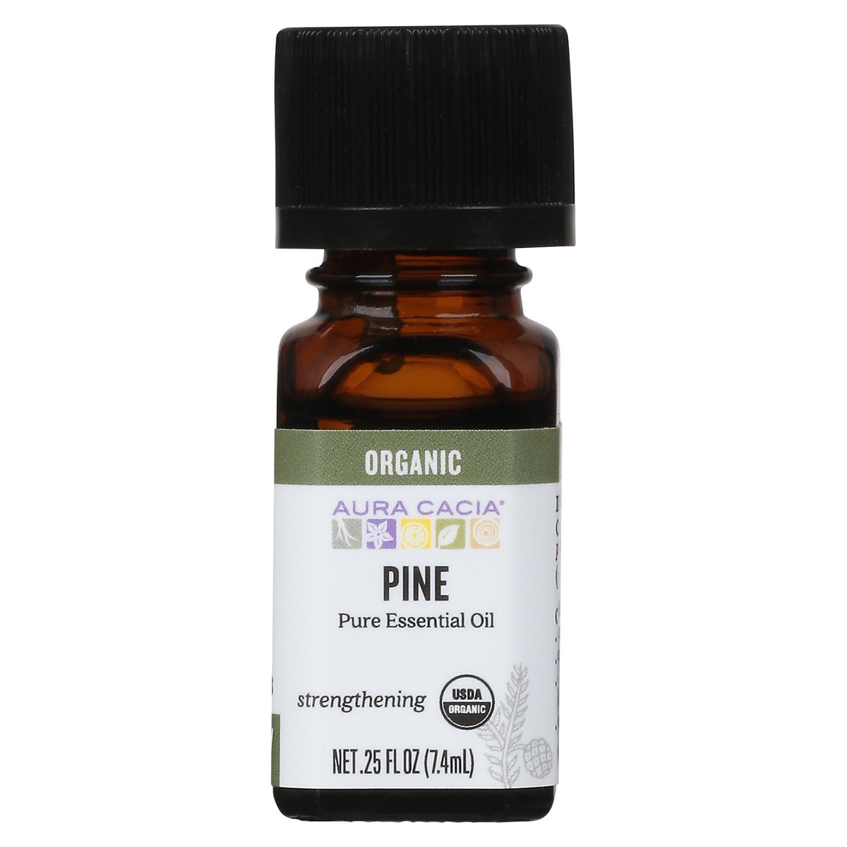 slide 1 of 3, Aura Cacia Organic Pine Pure Essential Oil 0.25 fl oz, 0.25 fl oz