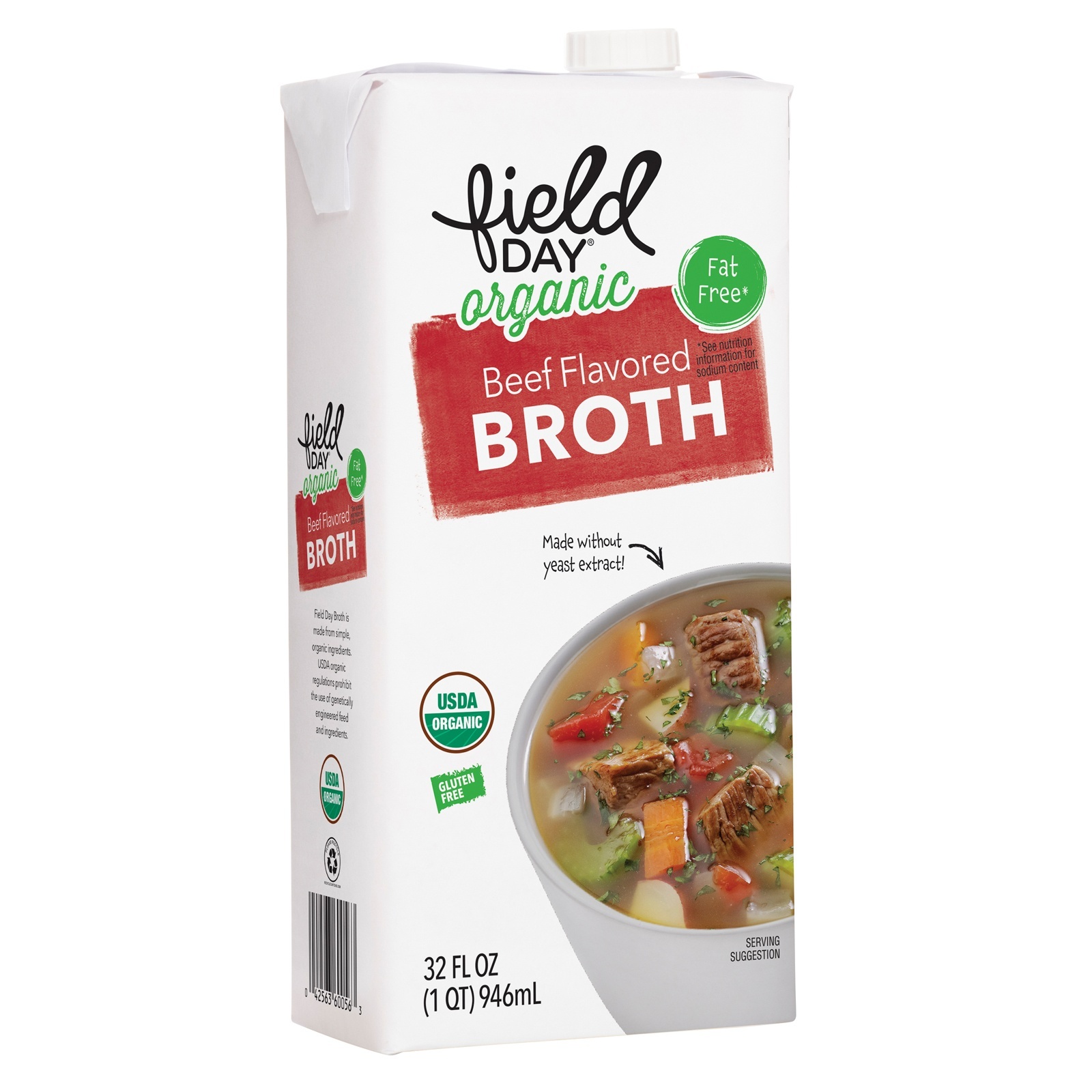 slide 1 of 1, Field Day Organic Beef Flavored Broth, 32 oz