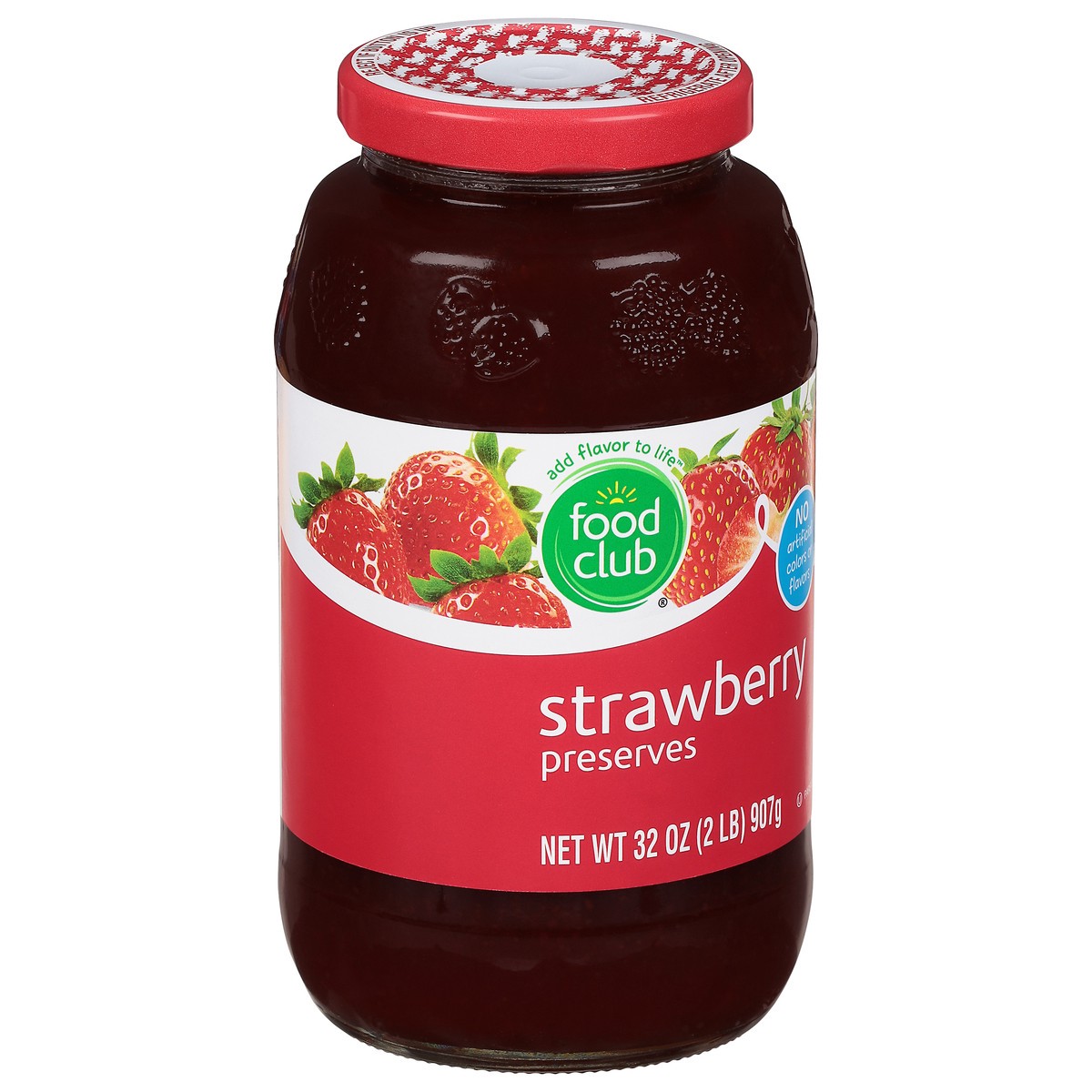 slide 2 of 9, Food Club Strawberry Preserves 32 oz, 32 oz