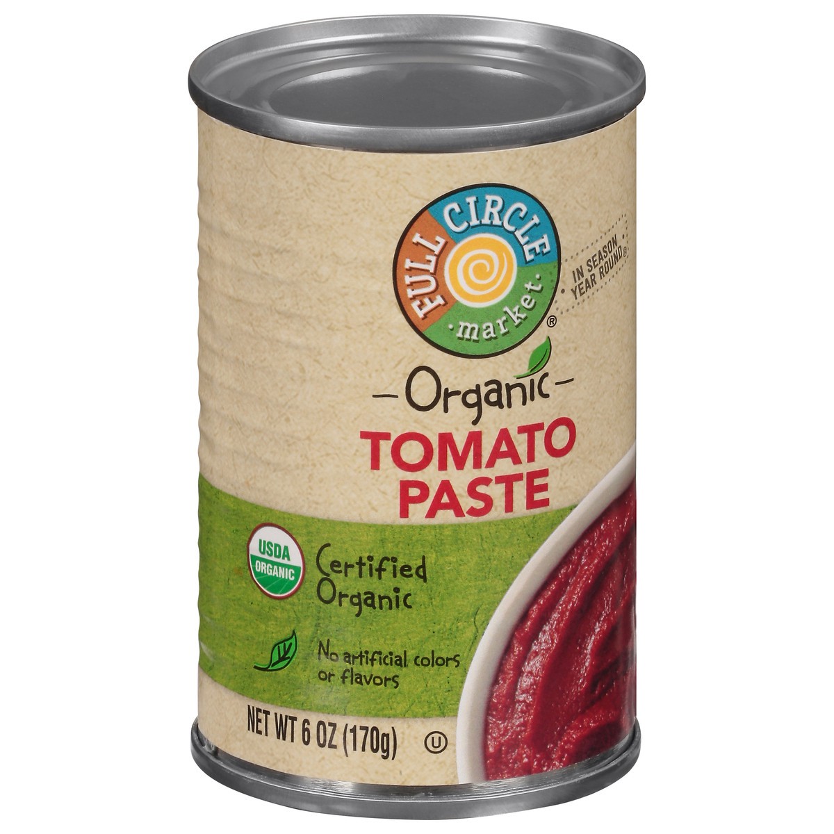 slide 15 of 16, Full Circle Market Organic Tomato Paste 6 oz, 6 oz