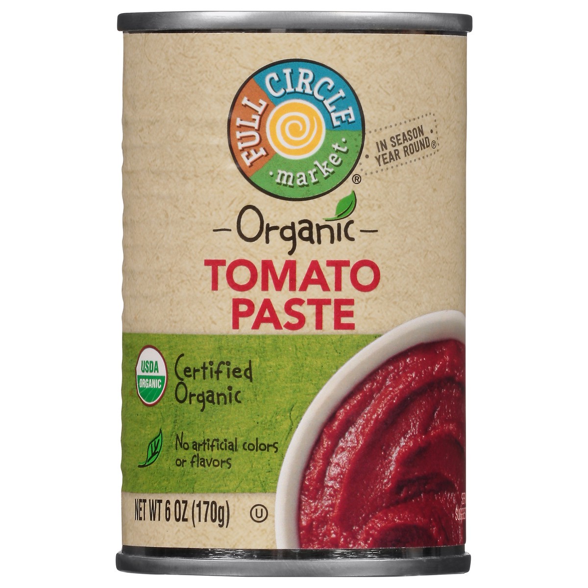 slide 7 of 16, Full Circle Market Organic Tomato Paste 6 oz, 6 oz