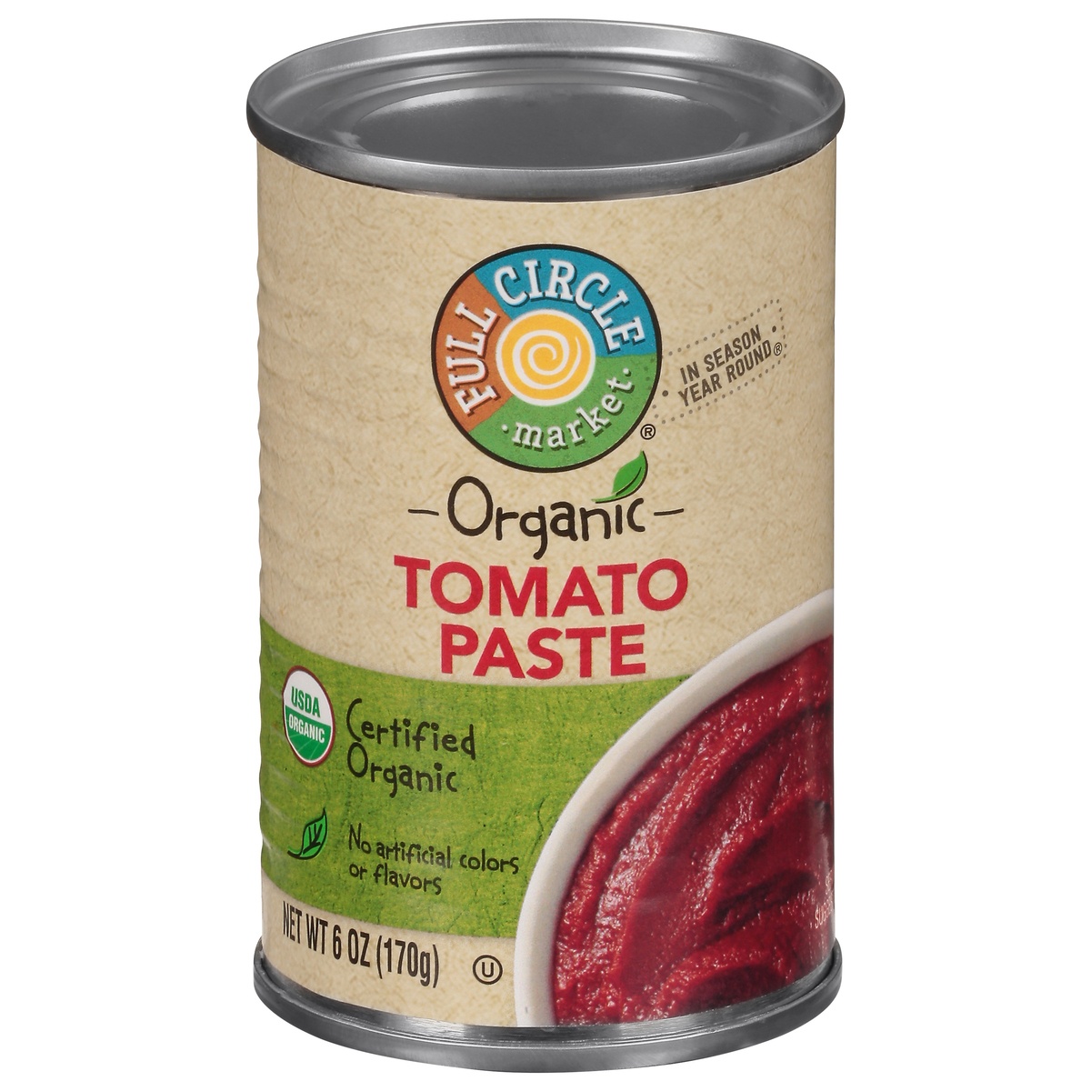 slide 1 of 1, Full Circle Market Organic Tomato Paste, 6 oz