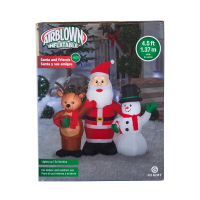 slide 29 of 29, Airblown-Santa and Friends-SM Scene, 50.39 in