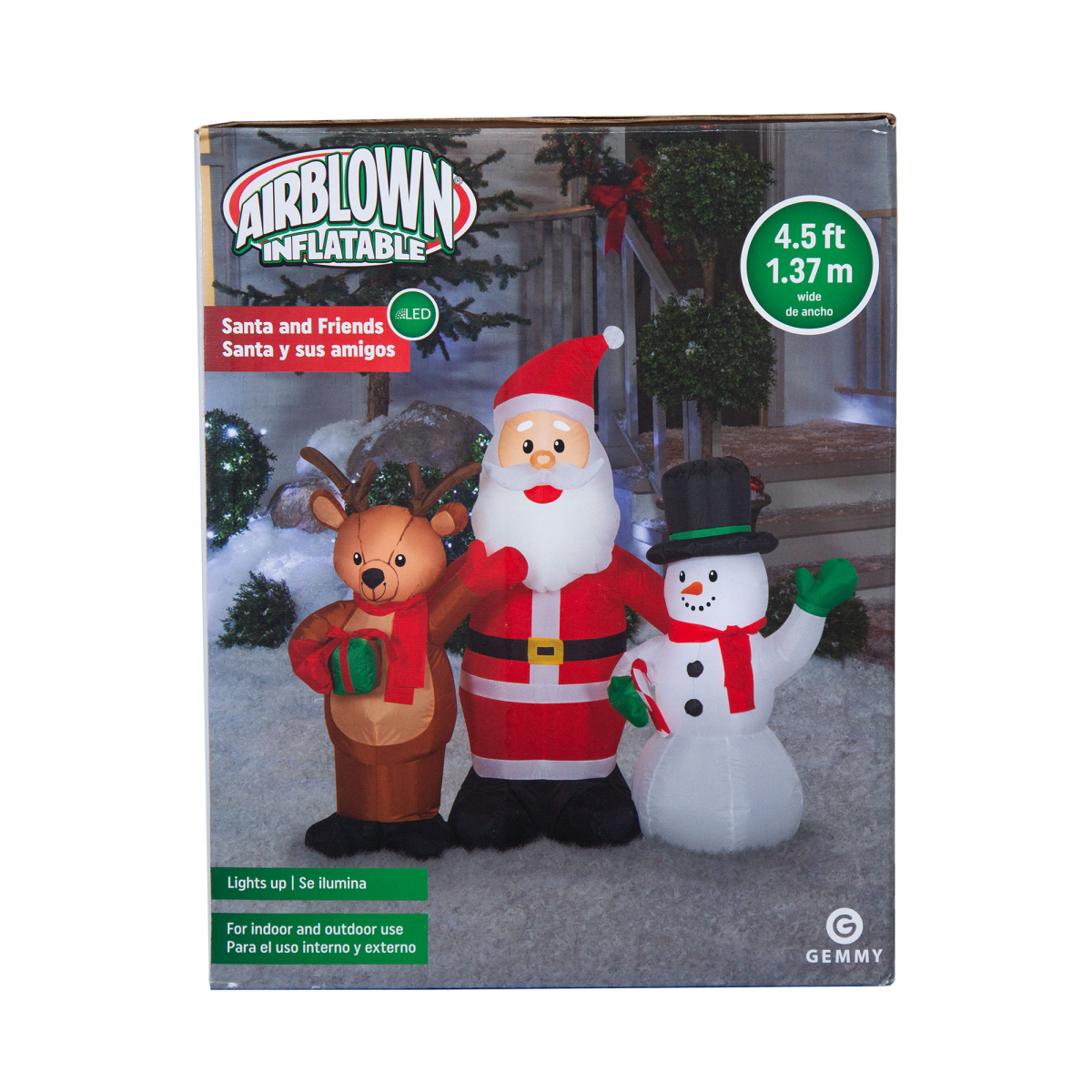 slide 11 of 29, Airblown-Santa and Friends-SM Scene, 50.39 in