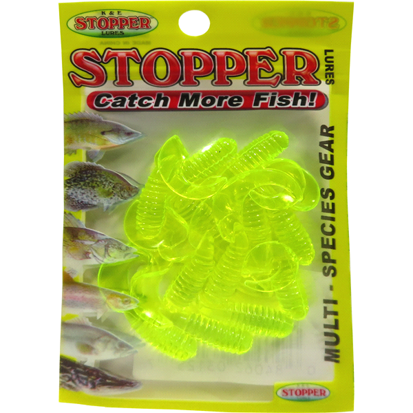 slide 1 of 2, 2 1/2 Curl Tail Chartreuse, 1 ct