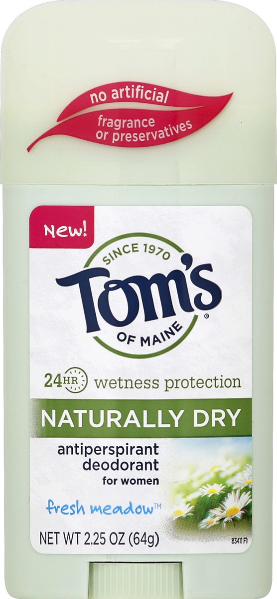 slide 2 of 2, Tom's of Maine Fresh Meadow Scent Antiperspirant Deodorant Stick For Women, 2.25 oz