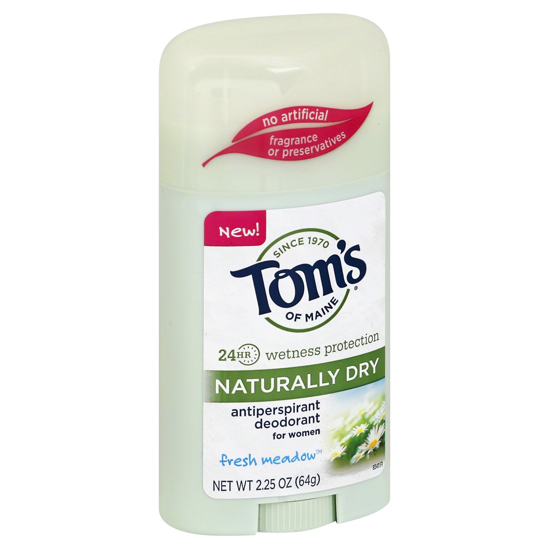 slide 1 of 2, Tom's of Maine Fresh Meadow Scent Antiperspirant Deodorant Stick For Women, 2.25 oz