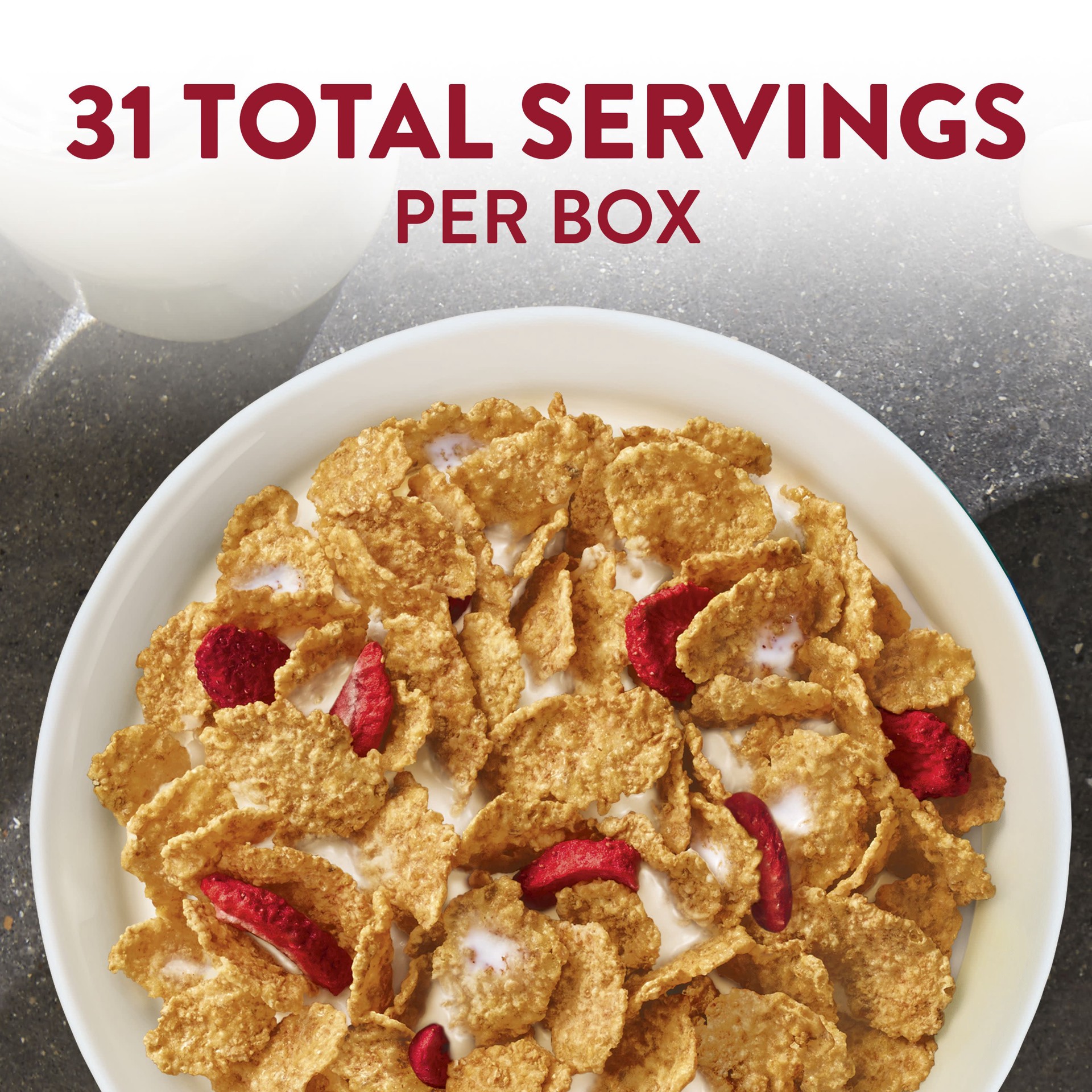 slide 3 of 5, Special K Kellogg's Special K Breakfast Cereal, Family Breakfast, Fiber Cereal, Red Berries, 43oz Box, 2 Bags, 43 oz