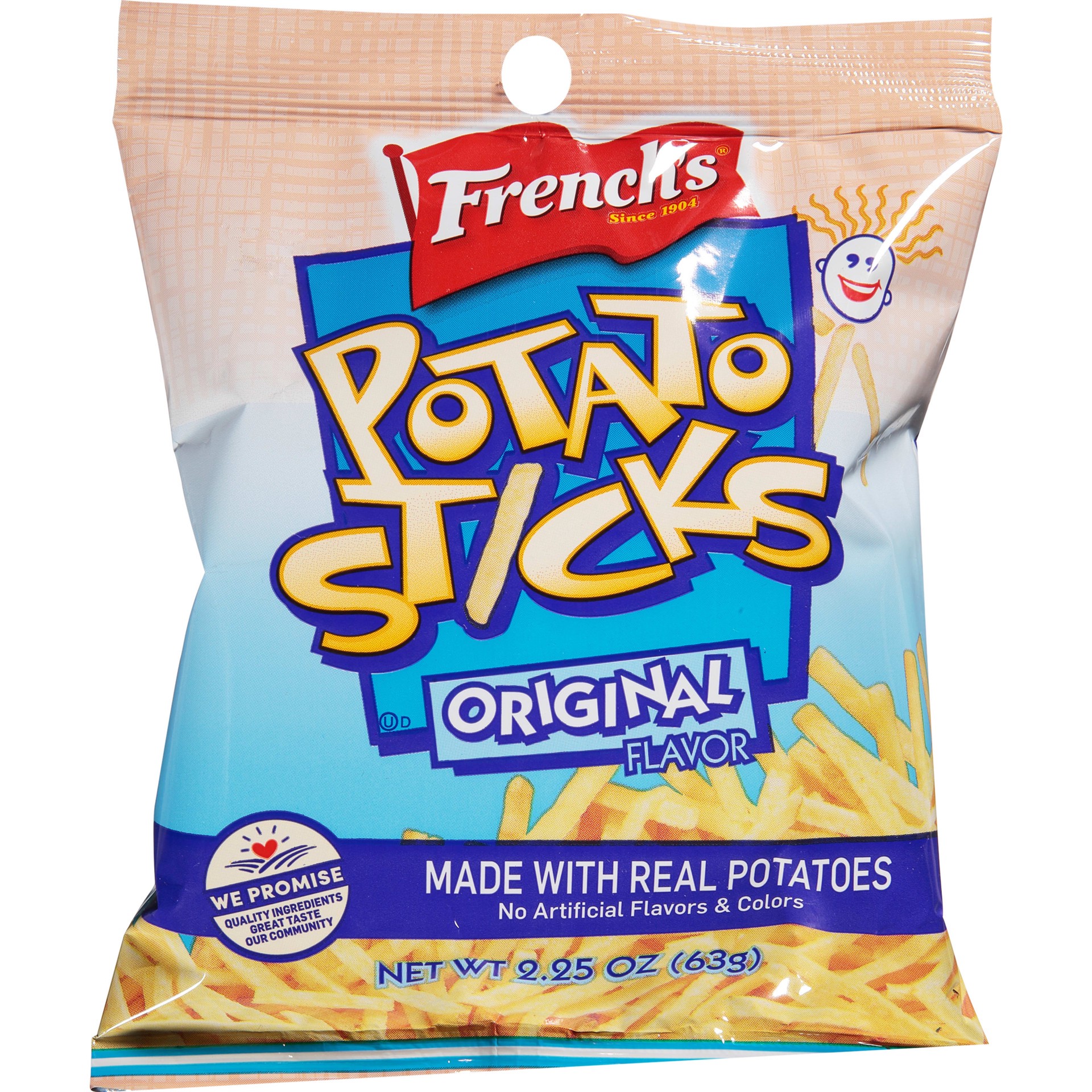 slide 1 of 5, French's Potato Sticks, 2.25 oz