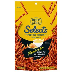 Rold Gold Selects Pretzels Twists Oven Baked Flamin' Hot Honey Mustard Flavored - 16 oz