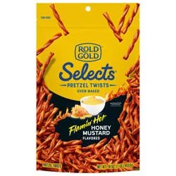 Rold Gold Selects Pretzels Twists Oven Baked Flamin' Hot Honey Mustard Flavored - 16 oz