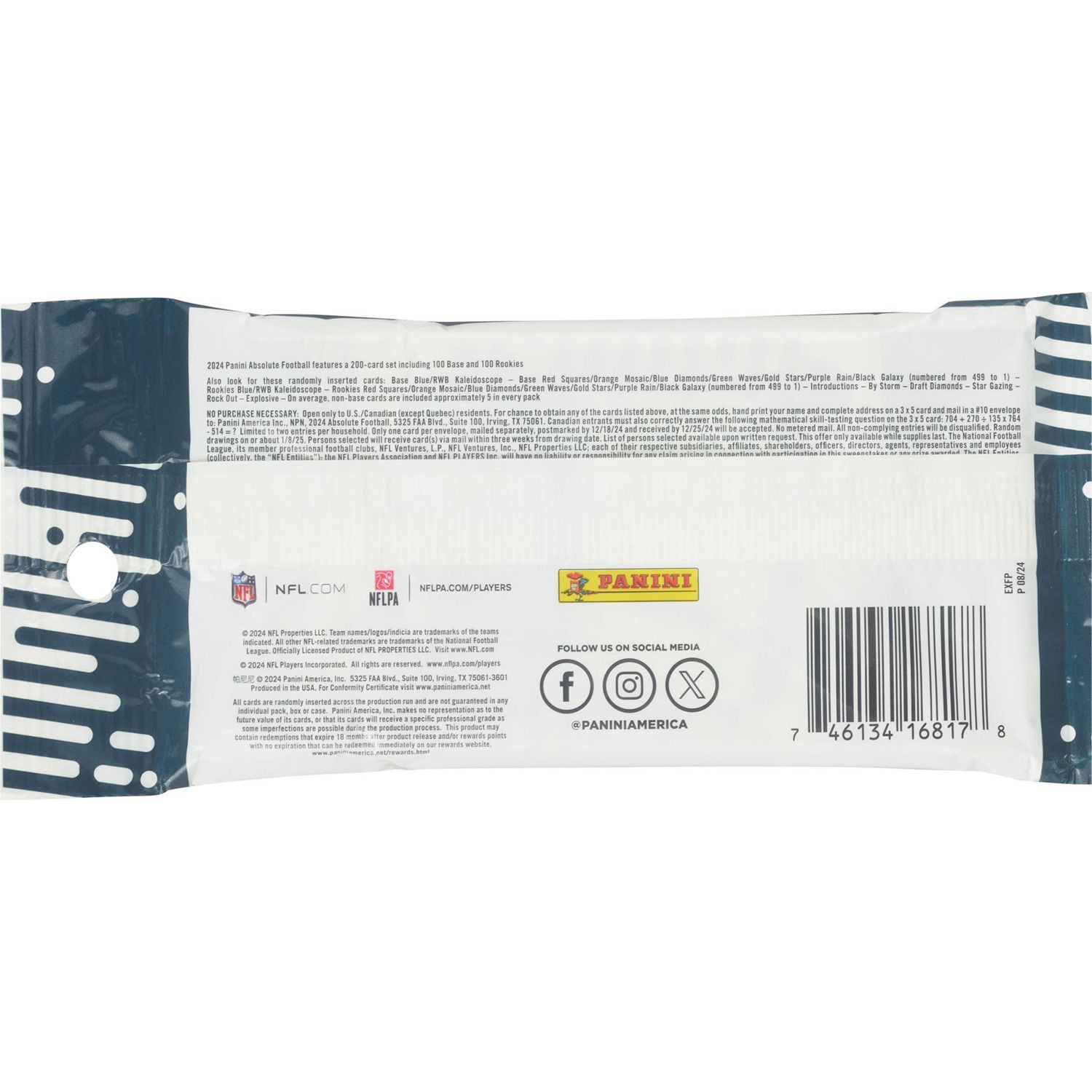 slide 3 of 3, Panini 2024 Nfl Prestige Trading Cards Value Pack, Blind Pack, 1 ct