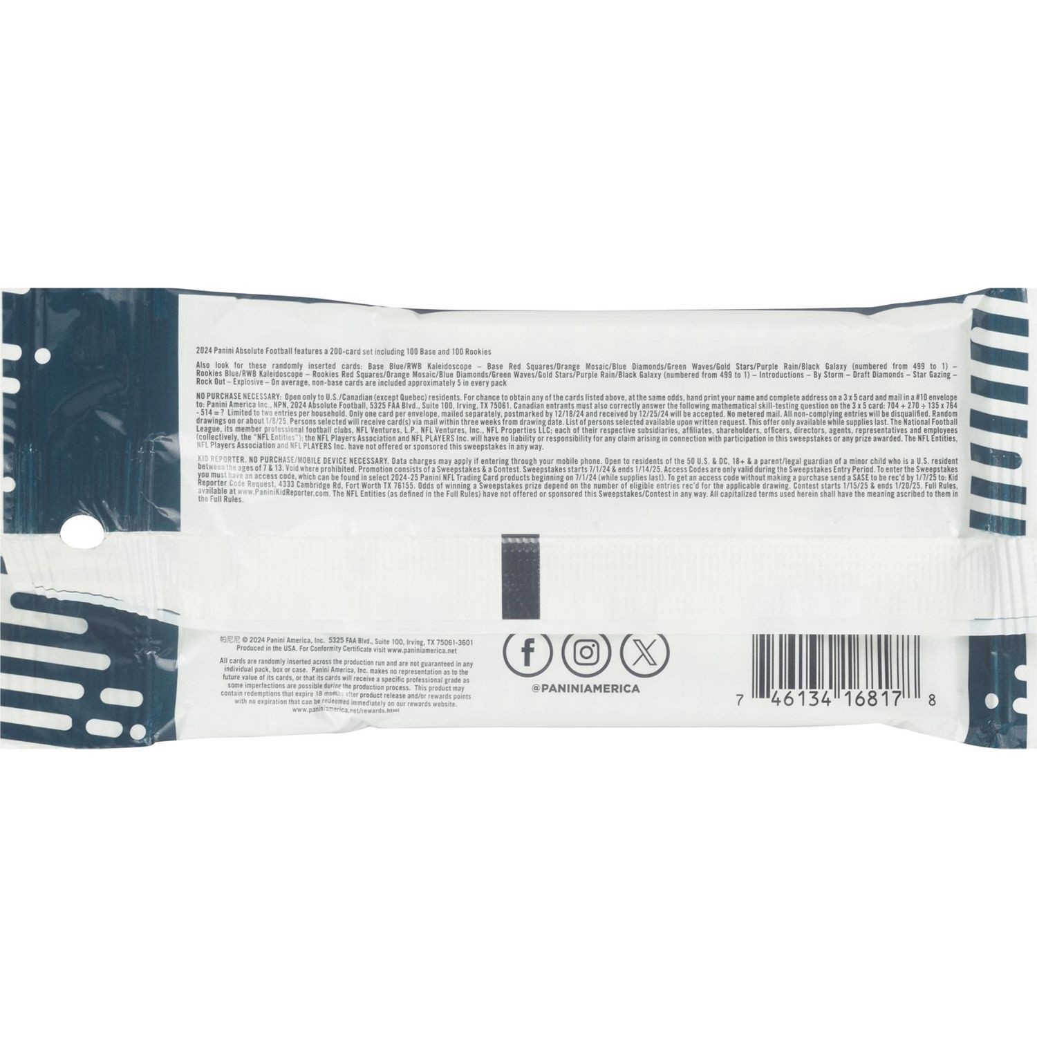 slide 2 of 3, Panini 2024 Nfl Prestige Trading Cards Value Pack, Blind Pack, 1 ct